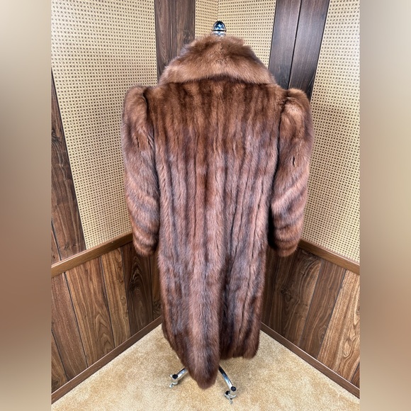 Vintage Okean Furriers Russian Sable Fur Coat Jacket Stroller Medium - Picture 5 of 11